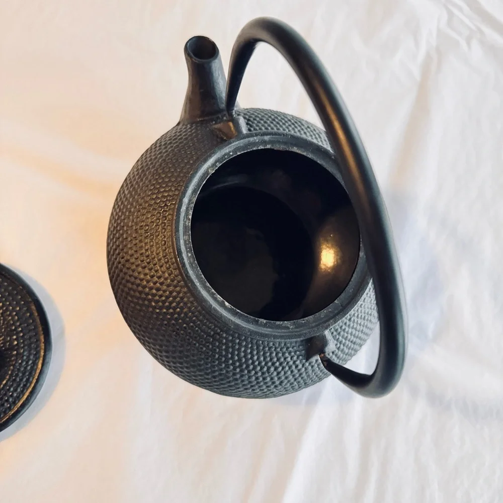 VINTAGE Japanese Cast Iron Teapot - Black Kettle Pot for Tea & Collector
